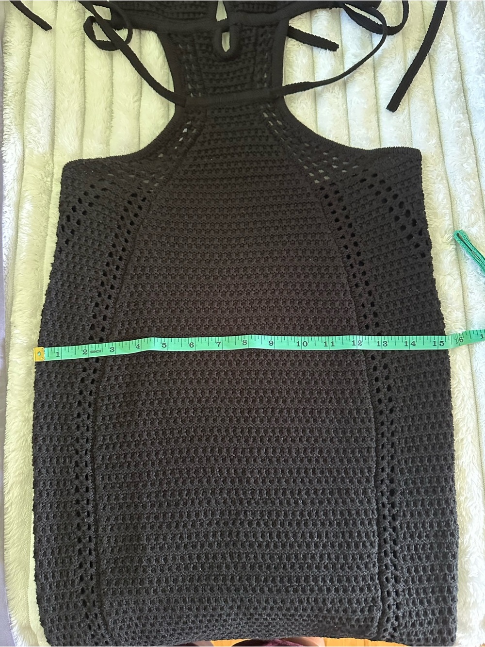 Black Cutout Crochet Midi Dress - Women's - Picture 13 of 13